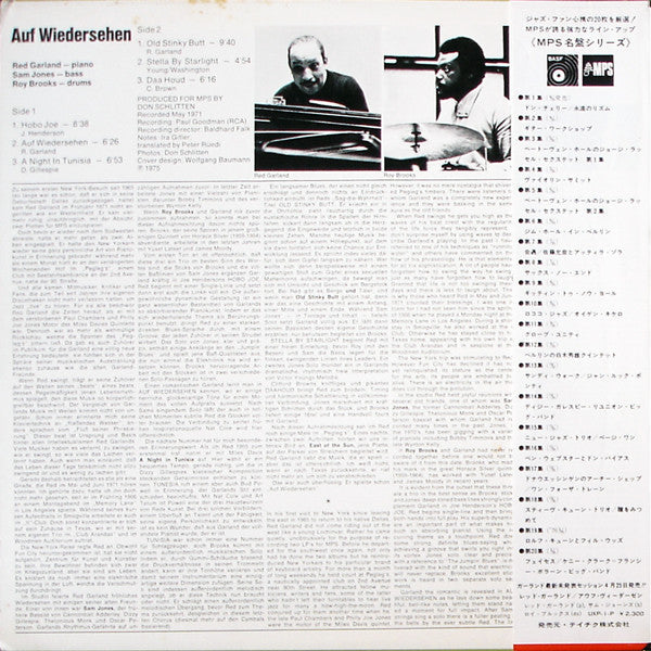 Red Garland - Auf Wiedersehen (Vinyl, LP, Album)