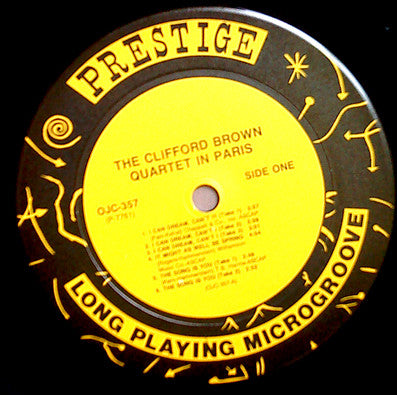 Clifford Brown Quartet - The Clifford Brown Quartet In Paris (Vinyl, LP, Compilation, Reissue, Remastered) Good Plus (G+) / Very Good Plus (VG+)