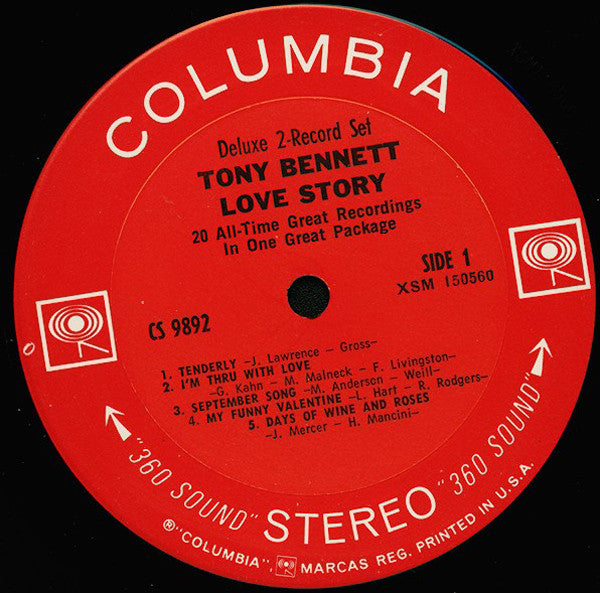 Tony Bennett - Love Story (2xVinyl, LP, Compilation) Good Plus (G+) / Good Plus (G+)