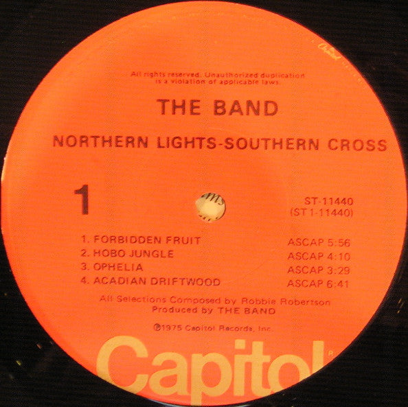 The Band - Northern Lights-Southern Cross (Vinyl, LP, Album) Very Good (VG) / Very Good (VG)