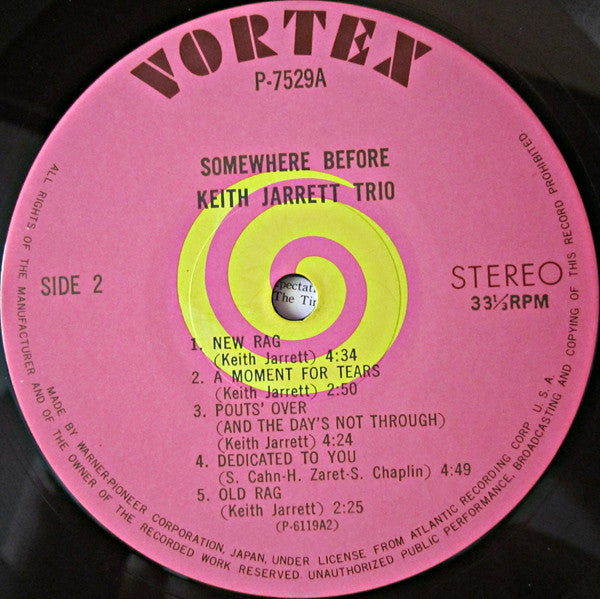 Keith Jarrett Trio - Somewhere Before = サムホエア・ビフォー (Vinyl, LP, Albu...