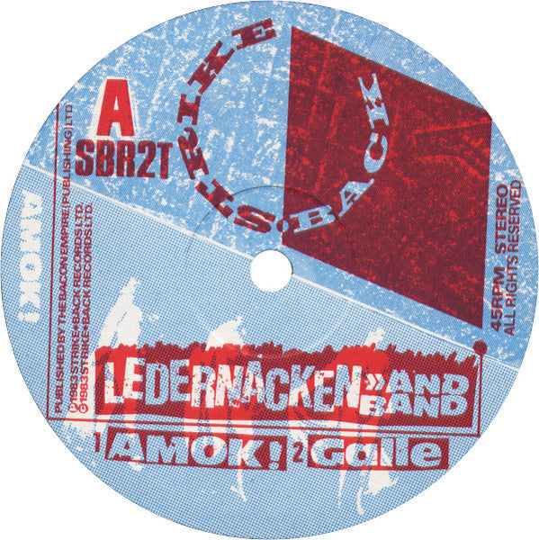 Ledernacken - Amok! (Vinyl, 12", 45 RPM) Very Good Plus (VG+) / Very Good Plus (VG+)