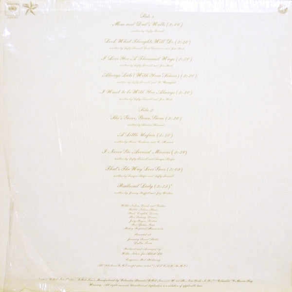 Willie Nelson - To Lefty From Willie (Vinyl, LP, Album, Reissue) Mint (M) / Very Good Plus (VG+)