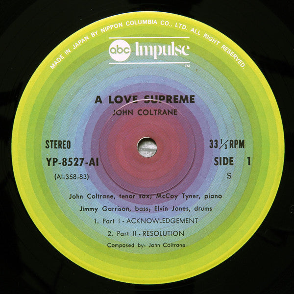 John Coltrane - A Love Supreme (Vinyl, LP, Album, Reissue, Stereo)