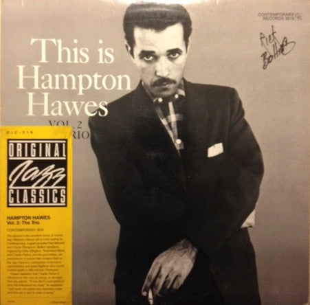 Hampton Hawes - This Is Hampton Hawes Vol. 2: The Trio (Vinyl, LP, Album) Very Good Plus (VG+) / Very Good Plus (VG+)