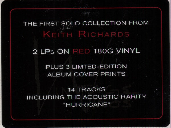 Keith Richards - Vintage Vinos (2xVinyl, LP, Compilation, Etched) Near Mint (NM or M-) / Near Mint (NM or M-)