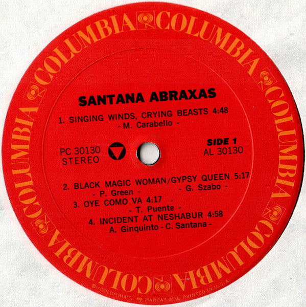 Santana - Abraxas (Vinyl, LP, Album, Reissue, Stereo) Very Good Plus (VG+) / Very Good (VG)