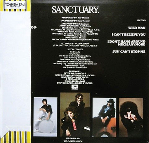 The J. Geils Band - Sanctuary. (Vinyl, LP, Album) Very Good Plus (VG+) / Very Good (VG)