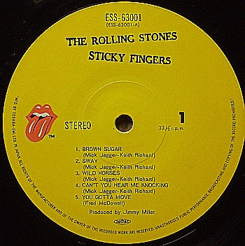 The Rolling Stones - Sticky Fingers (Vinyl, LP, Album, Reissue)