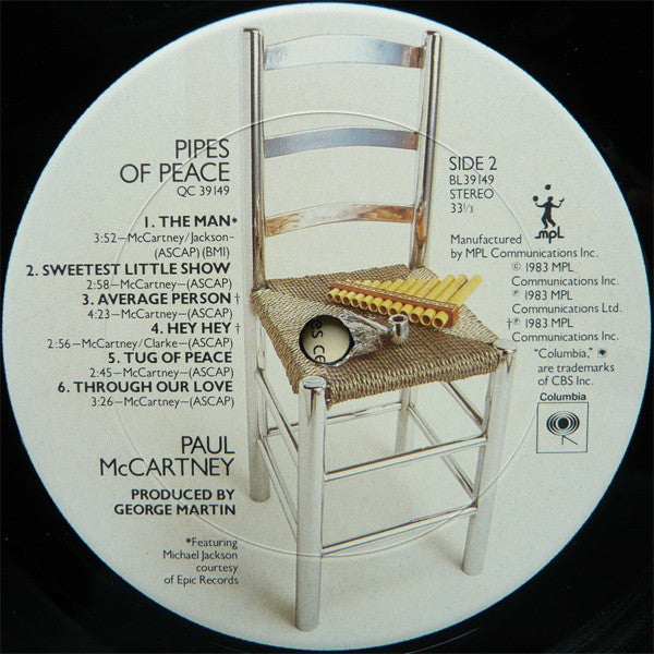 Paul McCartney - Pipes Of Peace (Vinyl, LP, Album, Stereo)