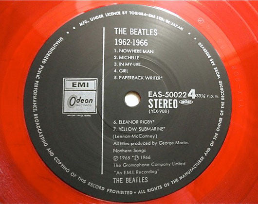 The Beatles - 1962-1966 (Vinyl, LP, Compilation, Reissue, Stereo)