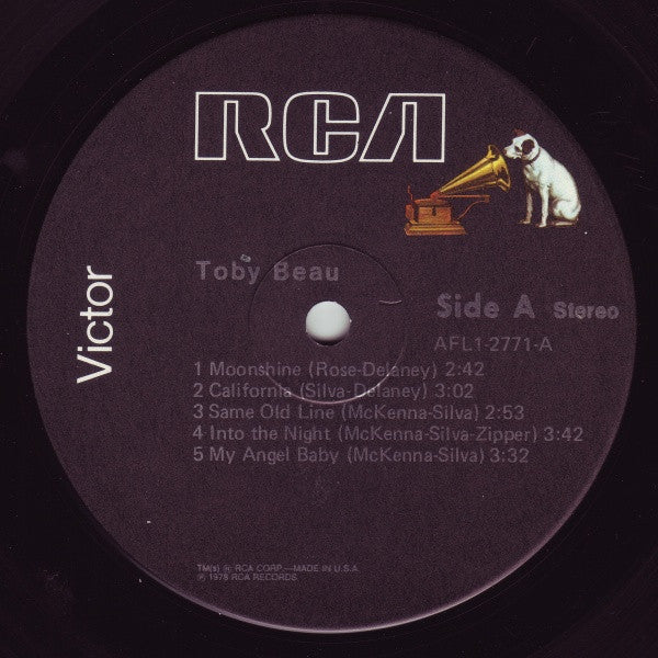Toby Beau - Toby Beau (Vinyl, LP, Album) Very Good (VG) / Very Good (VG)