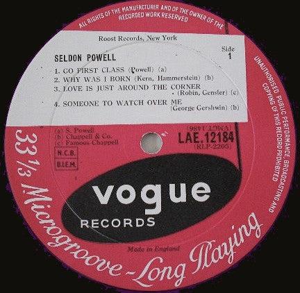 Seldon Powell - Seldon Powell (Vinyl, LP, Album, Mono) Very Good Plus (VG+) / Very Good Plus (VG+)