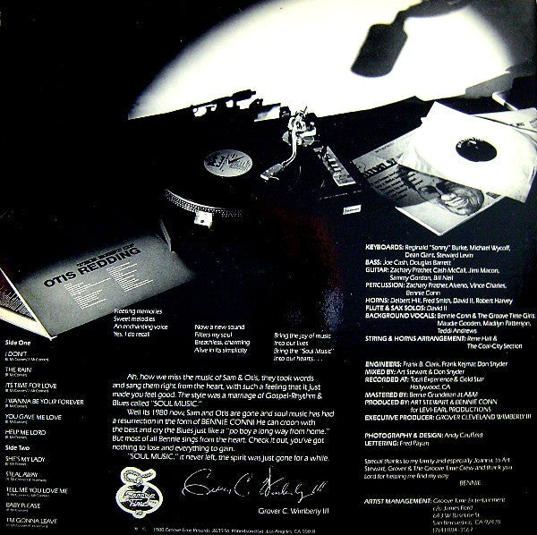 Bennie Conn - Soul Music (Vinyl, LP, Album) Very Good Plus (VG+) / Very Good (VG)