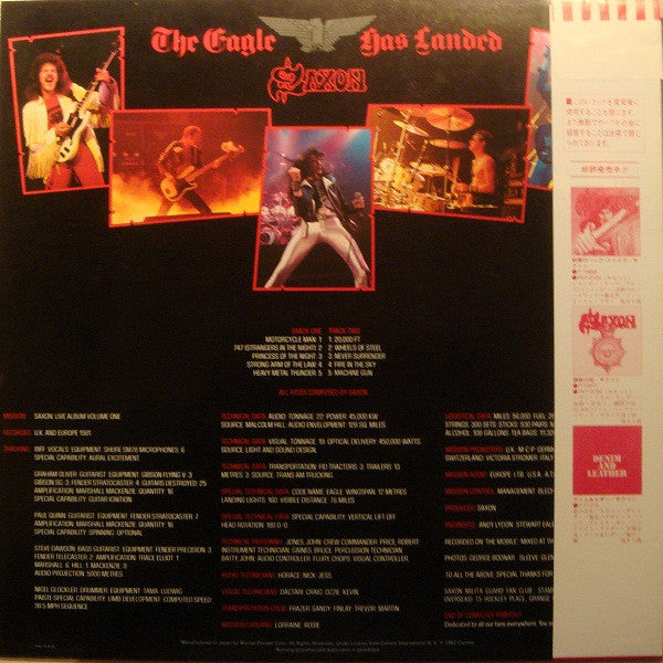 Saxon - The Eagle Has Landed (Live) (Vinyl, LP, Album, Stereo) Very Good Plus (VG+) / Very Good Plus (VG+)