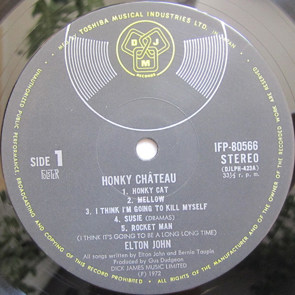 Elton John - Honky Château (Vinyl, LP, Album, Stereo)
