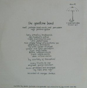 Goodtime Band - Baad Goodtime Band (Vinyl, 12", 45 RPM) Very Good Plus (VG+) / Good Plus (G+)