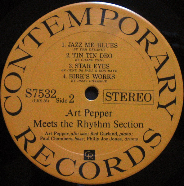 Art Pepper - Art Pepper Meets The Rhythm Section (Vinyl, LP, Album, Reissue, Repress, Stereo) Good Plus (G+) / Good Plus (G+)