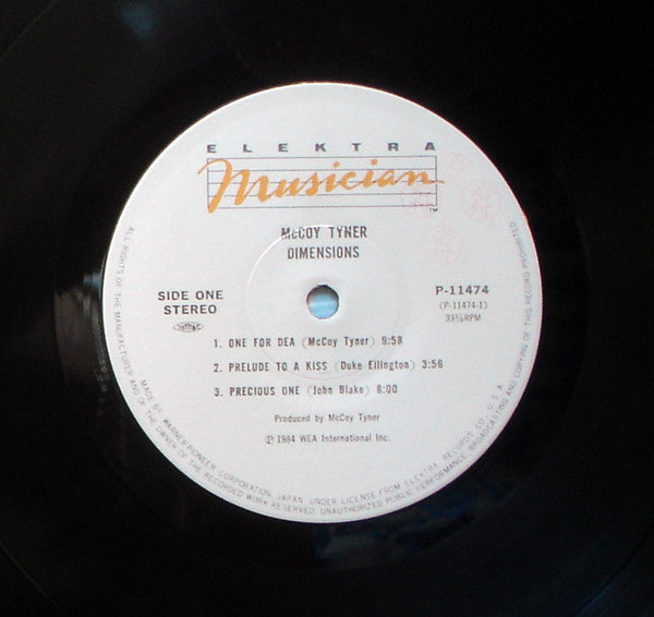 McCoy Tyner - Dimensions (Vinyl, LP, Album) Very Good (VG) / Very Good Plus (VG+)