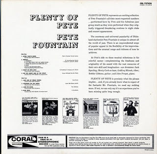 Pete Fountain - Plenty Of Pete (Vinyl, LP, Album, Repress, Stereo) Very Good Plus (VG+) / Very Good Plus (VG+)
