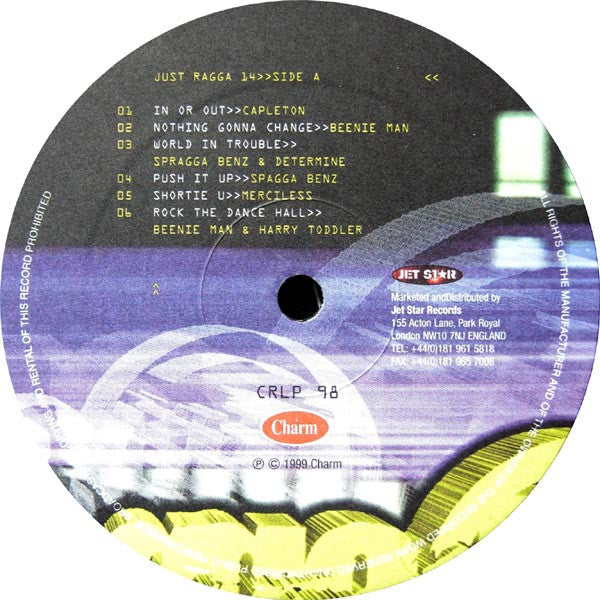 Various - Just Ragga 14 (Vinyl, LP, Compilation) Good Plus (G+) / Very Good (VG)