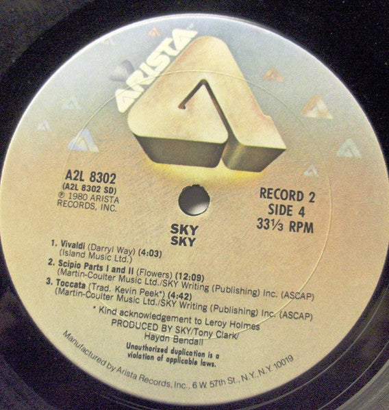 Sky (4) - Sky (2xVinyl, LP, Album) Very Good (VG) / Very Good (VG)