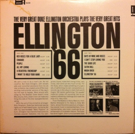 Duke Ellington - Ellington '66 (Vinyl, LP, Album, Mono) Very Good (VG) / Good Plus (G+)
