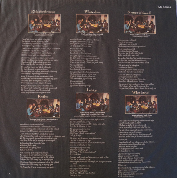 Fairport Convention - Rising For The Moon (Vinyl, LP, Album) Very Good (VG) / Good (G)