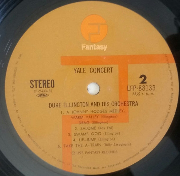 Duke Ellington And His Orchestra - Yale Concert (Vinyl, LP, Album) Very Good Plus (VG+) / Very Good Plus (VG+)