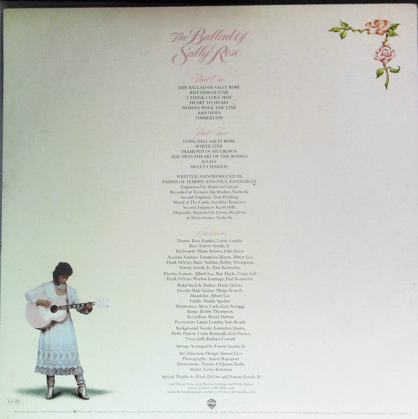 Emmylou Harris - The Ballad Of Sally Rose (Vinyl, LP, Album, Stereo)