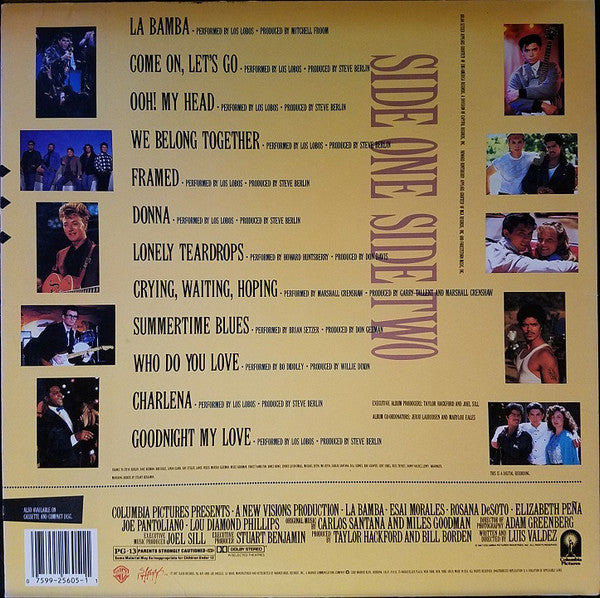 Various - La Bamba ∙Original∙Motion∙Picture∙Soundtrack∙ (Vinyl, LP, Album, Stereo) Very Good (VG) / Good Plus (G+)