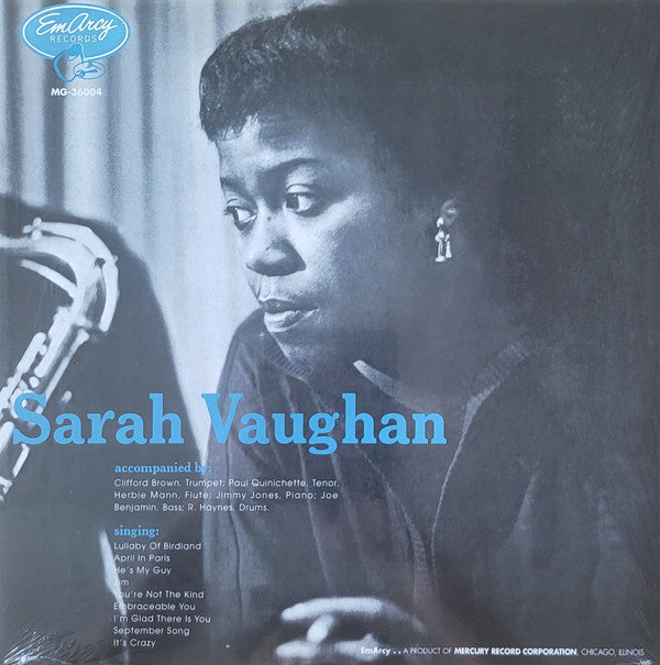 Sarah Vaughan - Sarah Vaughan (Vinyl, LP, Album, Reissue, Mono) Near Mint (NM or M-) / Very Good Plus (VG+)