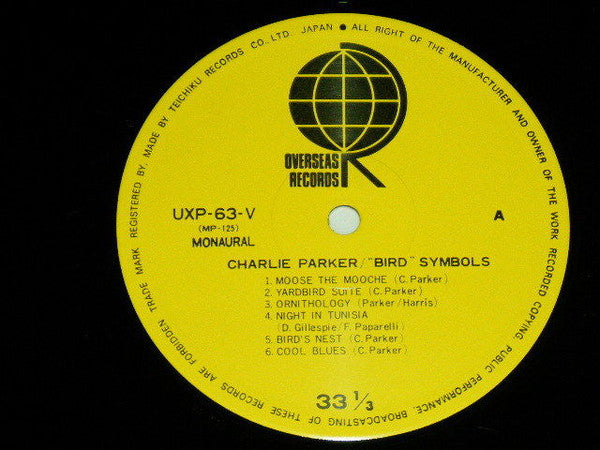 Charlie Parker - "Bird" Symbols (Vinyl, LP, Compilation, Limited Ed...