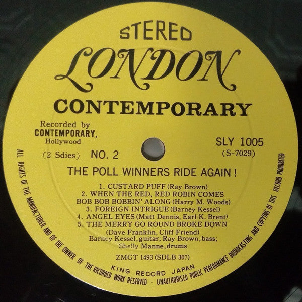 Barney Kessel - The Poll Winners Ride Again! (Vinyl, LP, Album, Stereo) Very Good (VG) / Very Good (VG)