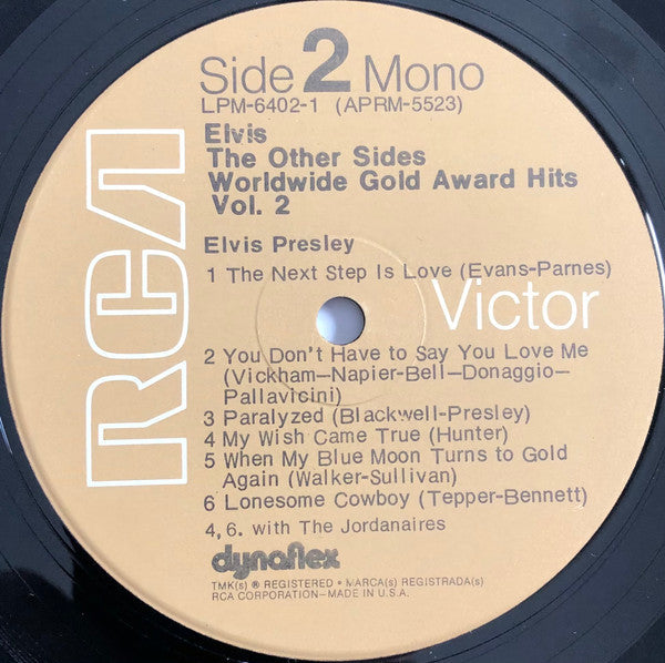 Elvis Presley - The Other Sides - Worldwide Gold Award Hits - Vol. ...