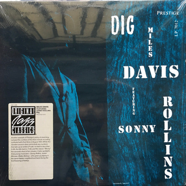 Miles Davis - Dig (Vinyl, LP, Compilation, Reissue, Mono) Very Good (VG) / Very Good Plus (VG+)