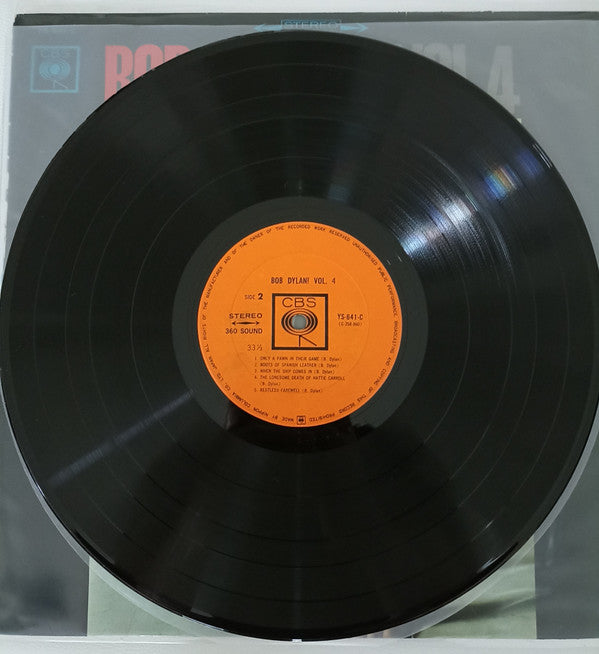 Bob Dylan - Vol. 4 (Vinyl, LP, Album, Stereo) Very Good (VG) / Very Good (VG)