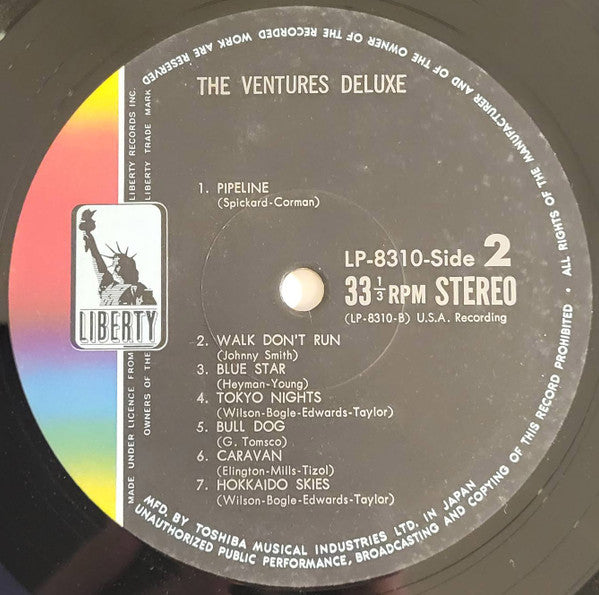 The Ventures - Deluxe (Vinyl, LP, Compilation, Stereo) Good Plus (G+) / Very Good Plus (VG+)