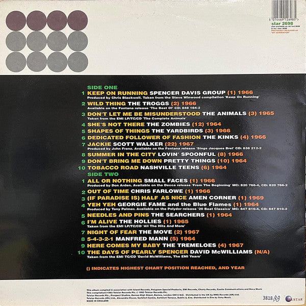 Various - The Sounds Of The Sixties (20 Swinging Hits) (Vinyl, LP, Compilation, Stereo) Very Good Plus (VG+) / Very Good (VG)