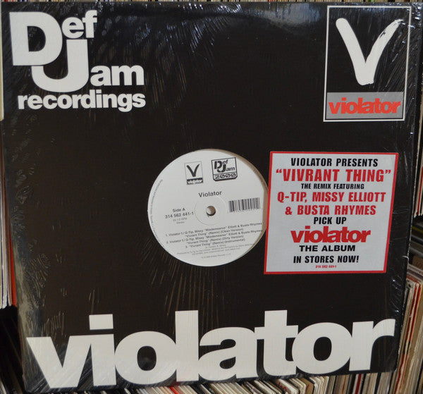 Violator (3) - Vivrant Thing (Remixes) (Vinyl, 12", 33 ⅓ RPM, Stereo) Very Good (VG) / Very Good (VG)