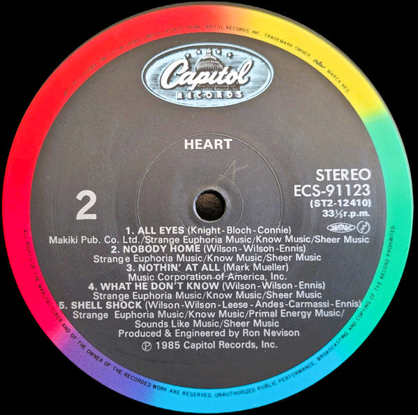 Heart - Heart (Vinyl, LP, Album) Very Good Plus (VG+) / Near Mint (NM or M-)