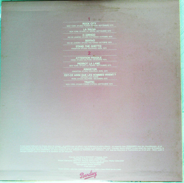 Bernard Lavilliers - O Gringo (Vinyl, LP, Promo) Near Mint (NM or M-) / Very Good (VG)