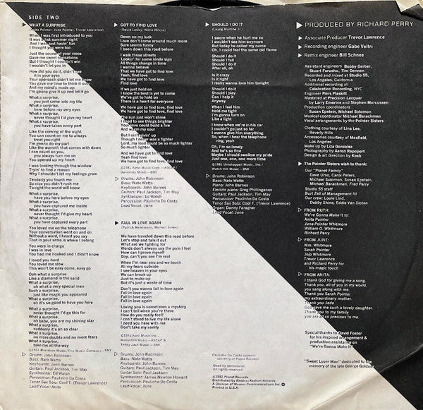 Pointer Sisters - Black & White (Vinyl, LP, Album, Stereo)