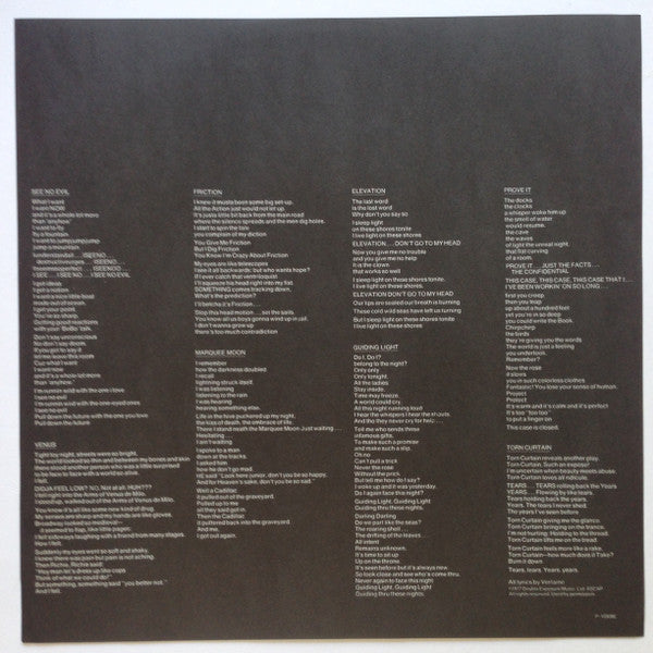 Television - Marquee Moon (Vinyl, LP, Album, Stereo)