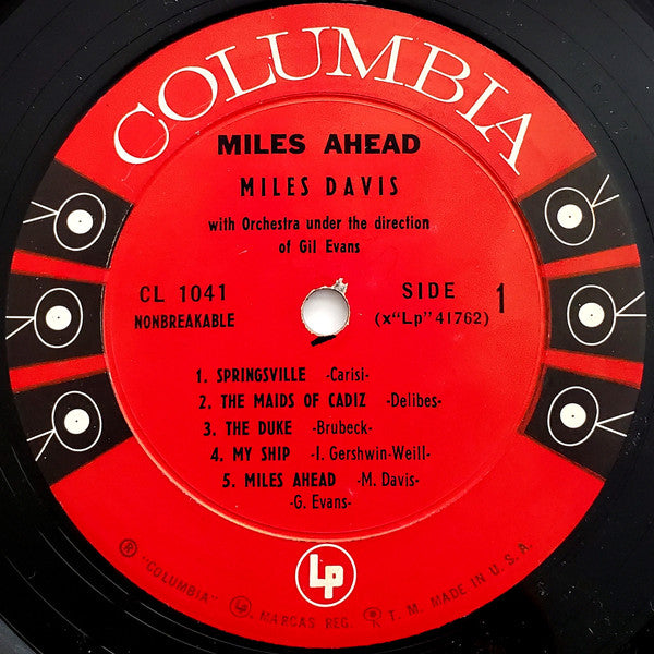 Miles Davis + 19 - Miles Ahead (Vinyl, LP, Album, Mono) Very Good (VG) / Fair (F)