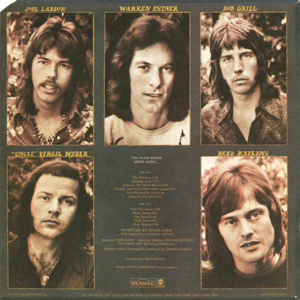 The Grass Roots - Move Along (Vinyl, LP, Album) Good Plus (G+) / Very Good Plus (VG+)