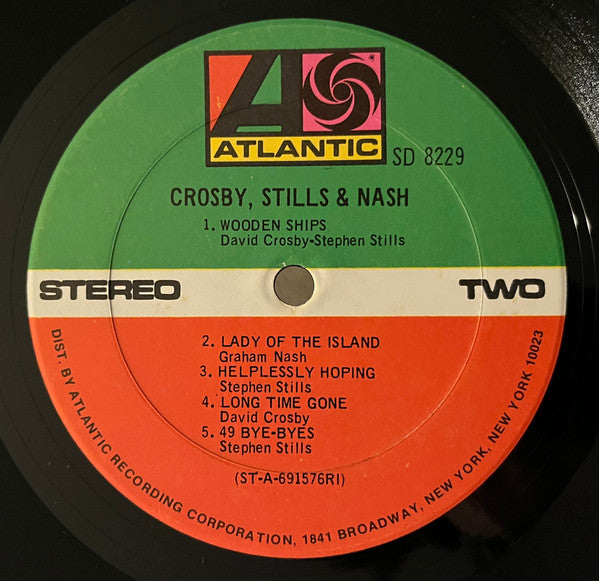 Crosby, Stills & Nash - Crosby, Stills & Nash (Vinyl, LP, Album, Reissue, Stereo) Very Good Plus (VG+) / Very Good (VG)