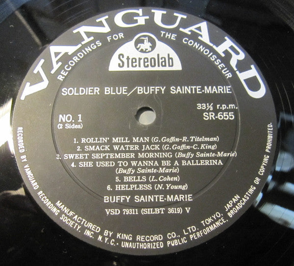 Buffy Sainte-Marie - Soldier Blue (Vinyl, LP, Album, Stereo) Very Good Plus (VG+) / Very Good (VG)