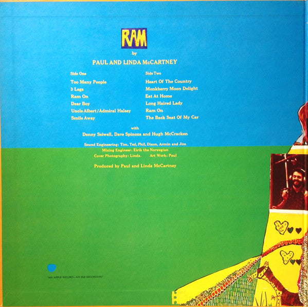 Paul & Linda McCartney - Ram = ラム (Vinyl, LP, Album, Stereo) Very Good Plus (VG+) / Very Good Plus (VG+)