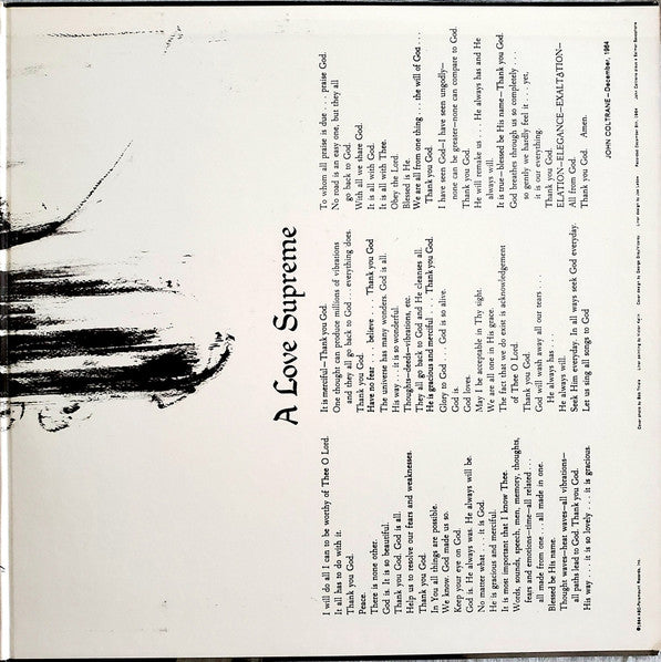 John Coltrane - A Love Supreme = 至上の愛 (Vinyl, LP, Album, Reissue, S...